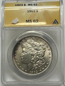 1903 P Morgan Silberdollar ANACS MS 62 | Unzirkuliert - Bild 1 von 3