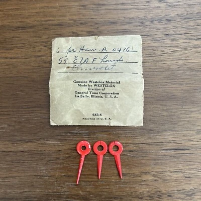 NOS 1959 雪佛兰 Westclox Dash 时钟和二手 Bel Air,Impala Bis。 — 第 1/4 张图片