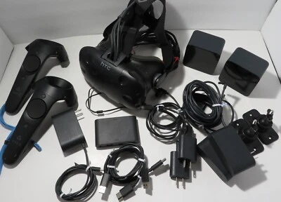 HTC Vive VR Headset Complete Set Full Kit System Virtual Reality - READY TO USE - Image 1 of 4