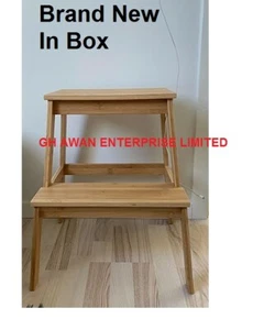 IKEA Tenhult Wooden Step Stool Kitchen Home Bar Shop,42.7x40x49.6 cm bamboo - Picture 1 of 7