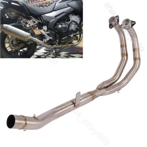 For Honda CB500X CB500F CBR500R Exhaust Header Mid Link Pipe Full Exhaust System - Picture 1 of 8