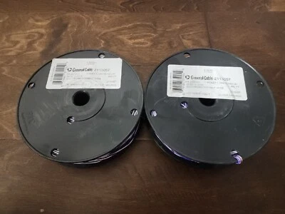 2x Cable de comunicaciones E-105765C blanco/violeta 400 pies carrete conexión cruzada 22 AWG Foto 1 de 4