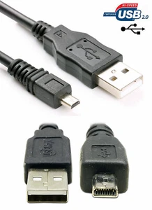 Cable de datos de carga USB para cámara Liquid Image XSC Impact HD 365 MX 367 - Imagen 1 de 5