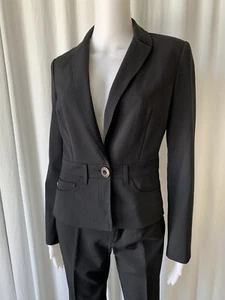 Vintage 90s Moschino Jeans Black Pant Suit Size 6 - Picture 1 of 12
