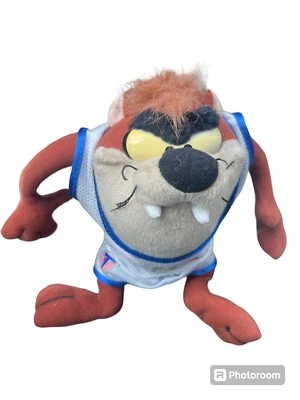 "Felpa de peluche vintage 1996 Looney Tunes Space Jam Taz Tasmanian Devil 8""" Foto 1 de 3