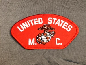 UNITED STATES M.C. Marine Corp Veteran Military Embroidered 5.5" Iron-On Patch - Picture 1 of 1