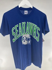 Vintage Seattle Seahawks Shirt Logo 7 Size Medium - Picture 1 of 4
