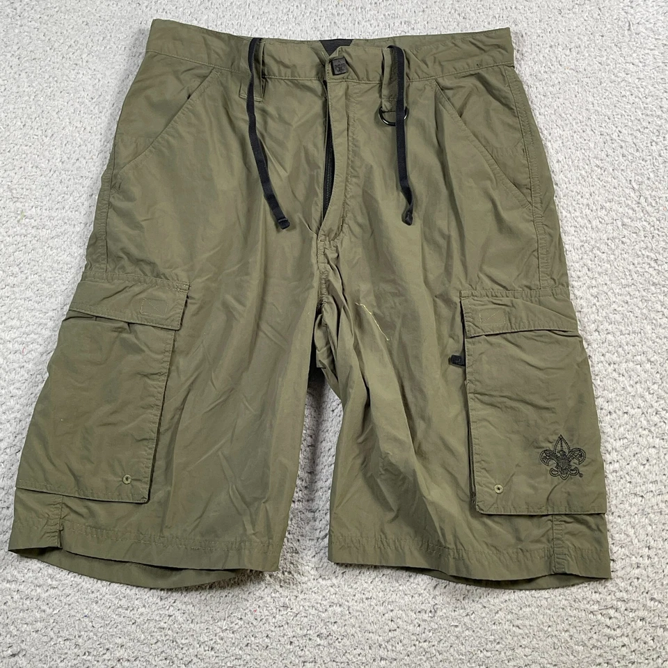 Boy Scouts Of America Cargo Shorts Mens  Small Supplex Nylon Centennial Uniform - Image 1 of 4