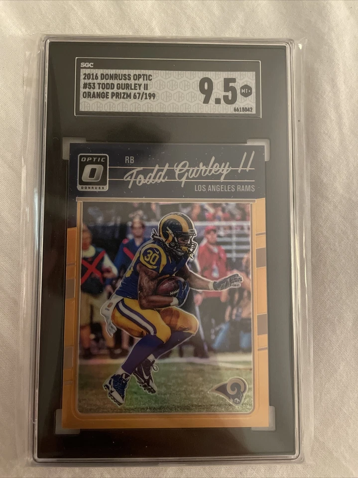 2016 Optic Todd Gurley Orange Holo Card /199 SGC 9.5 - Image 1 of 1