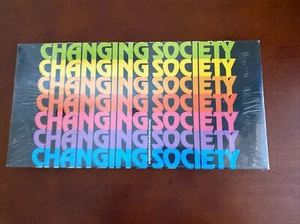 NEW VTG 80'S CHANGING SOCIETY BOARD GAME MONOPOLY -LIKE RAINBOW GRAPHICS SEALED - Picture 1 of 3