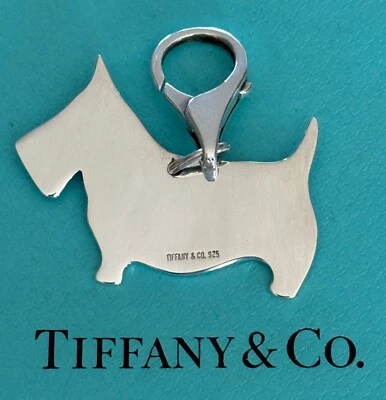 Tiffany & Co. Scottie Terrier Perro Colgante Etiqueta de Perro Plata de Ley 925 Foto 1 de 2