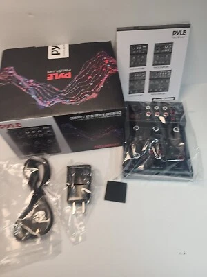 Pyle Professional Wireless DJ Audio Mixer - 3-Channel Bluetooth DJ Controller - Image 1 of 3