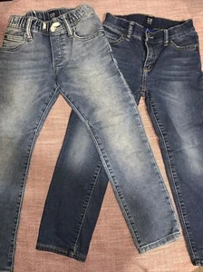 2 Gap  Boys Pants One Lined And One Stretch Pants Without Lining - Picture 1 of 11
