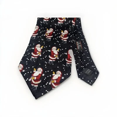 Corbata para hombre Nordstrom J.Z Richards seda Papá Noel nieve roja blanca negra Foto 1 de 4