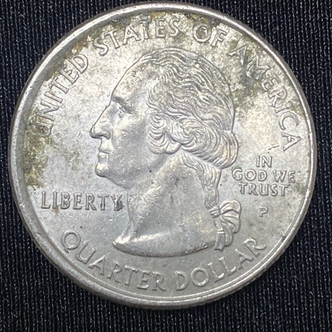 2007 P Washington State Quarter 25c High Grade ERROR Off Center #39570 Cover