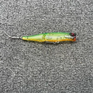 Jackall Boil Trigger 77 Jointed Popper Topwater Lure 3" 3/16oz - Skeleton Lime - Picture 1 of 8