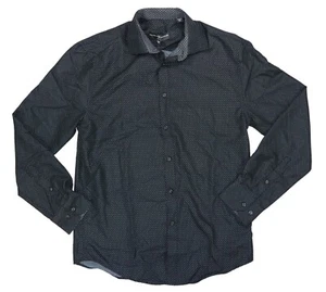 Society of Threads Pin Dot Men's Long Sleeve Button Down Shirt S NWT Black - Picture 1 of 1