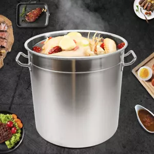 Olla de 35L/9,25 Gal Acero Inoxidable Grande Cocina Sopa Gran Cocina Restaurante - Imagen 1 de 9