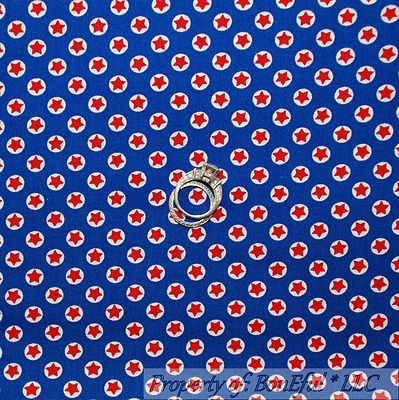 Edredón de algodón BonEful FABRIC FQ rojo blanco azul lunares US STAR superhéroe cómic Foto 1 de 4