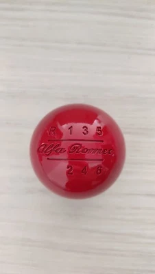 Copertura pomello cambio per Alfa Romeo Giulietta (940), Rosso. - Immagine 1 di 4