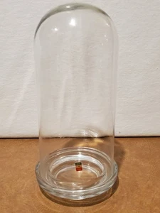 Vintage 11" Bell Jar Clear Glass Cloche Collectors Display Dome Made In Italy - Picture 1 of 6