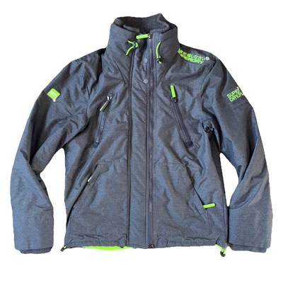 Jaqueta Superdry Wind Attacker projetada zíper duplo gola alta utilitário L Corpcore - Imagem 1 de 4