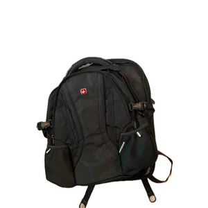 Swiss Gear 3760 Laptop Backpack Black Red - Picture 1 of 5