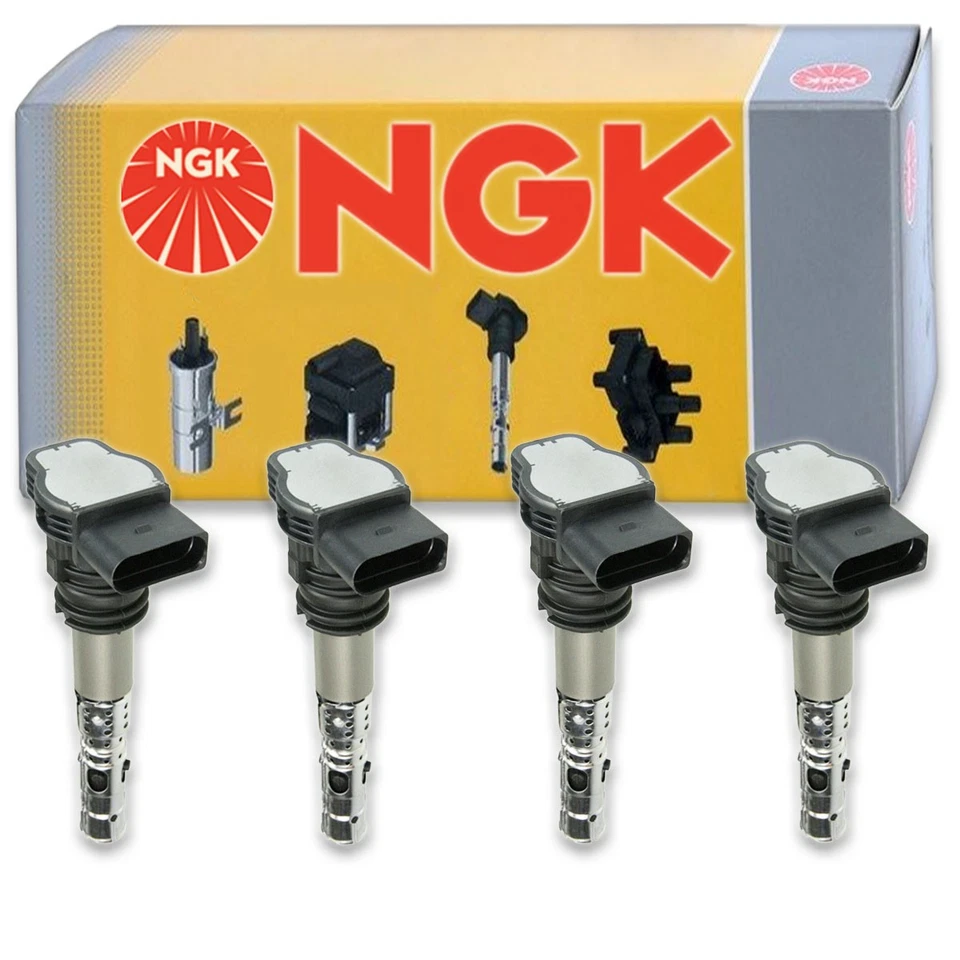 Bobina de encendido NGK de 4 piezas para Audi TT Quattro 2001-2006 1,8 L L4 - Bujía ge Foto 1 de 4