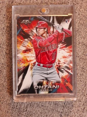 2018 TOPPS FIRE SHOHEI OHTANI ROOKIE BATTING #150! - Image 1 of 4