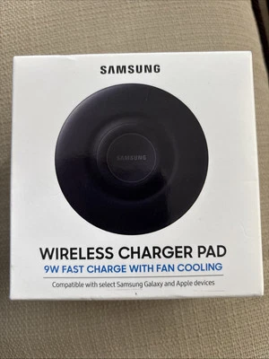 Cargador inalámbrico Samsung Qi Pad 9W carga rápida para iPhone 11 XR Galaxy Note10 Foto 1 de 4