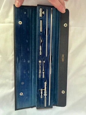 Vintage Dietzgen Drafting Compass Set Germany w/ Case – Complete Engineer Tools - Image 1 of 4