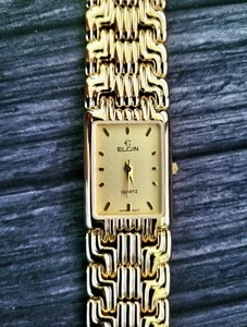 Very Rare Vintage Elgin Mens Retro Tank Watch New In Box - Picture 1 of 10