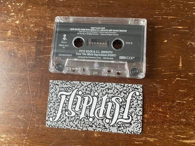 VTG PETE ROCK C.L. SMOOTH BRAND NUBIAN PROMOTIONAL CASSETTE TAPE PROMO MUSIC - Image 1 of 2