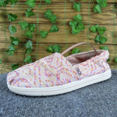 Bobs By Skechers Women's 34425 Slip-On Pink Fabric Sz 8.5 Medium  Used 2025 Foto 1 de 4