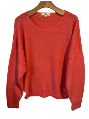 Suéter Rip Curl Para Mujer Grande Sandía Puños Pullover Sin Cuello Mezcla de Lana Foto 1 de 4