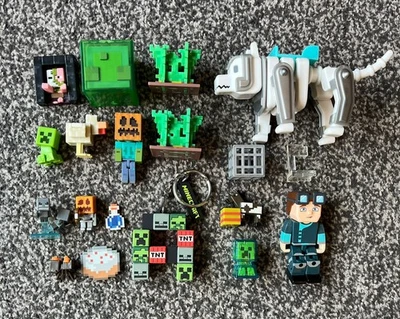 Minecraft Chicken Jockey, Mini Figures & Dan TDM Figure Bundle - Image 1 of 4