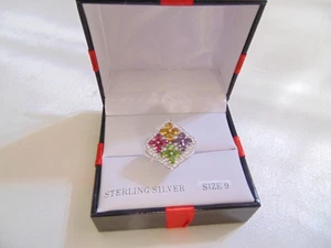 Department Store 9 Size 925 Sterling Silver Cubic Zirconia Ring CL722 $135 - Picture 1 of 5