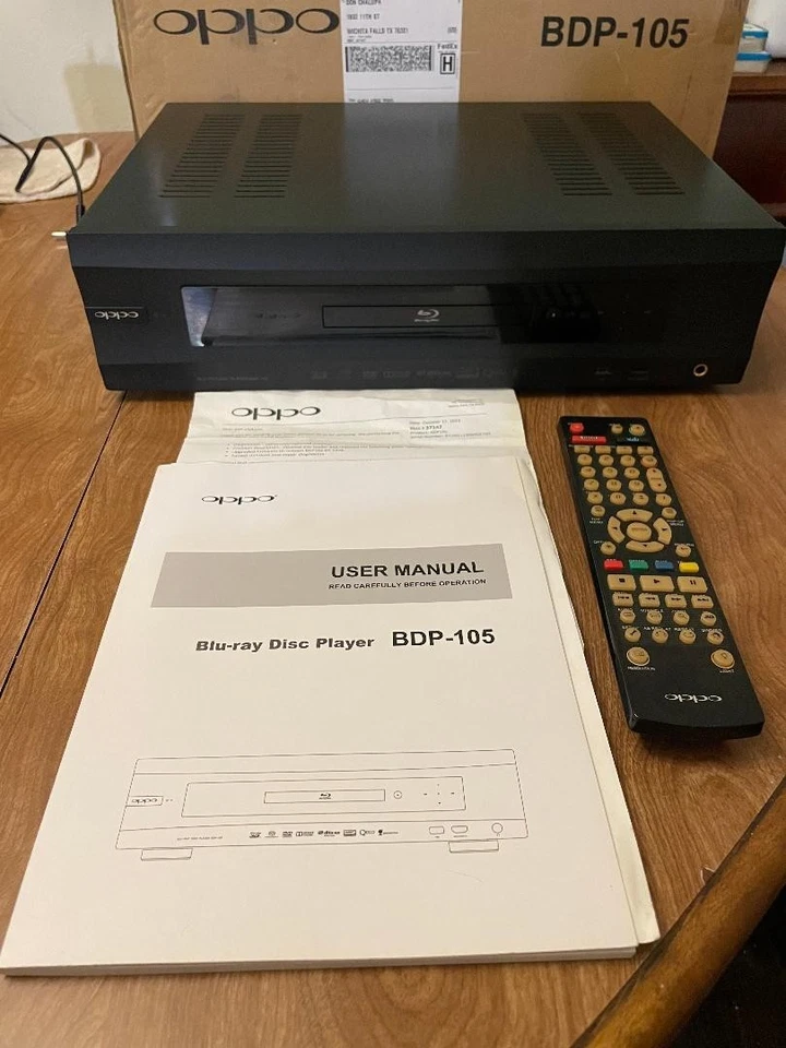 OPPO BDP-105 通用发烧友 CD,sacd's 蓝光播放器(黑色) — 第 1/1 张图片