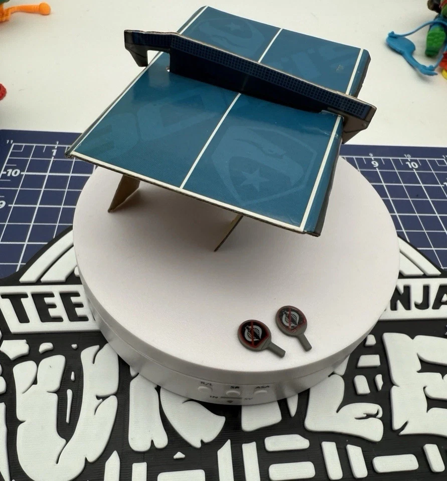 Hasbro 2009 GI Joe ROC  Pit Mobile Headquarters Ping Pong Table & Paddles - Image 1 of 3