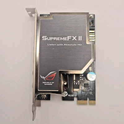 ASUS C1BHK5 Supreme FX2 SoundMAX AD1988B Chip Audio Board PCI-E x1 Soundkarte - Bild 1 von 3