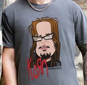 Camiseta Korn Jonathan Davis Rock Band on Premium Vintage Negra Cómoda Color Camiseta - Imagen 1 de 7