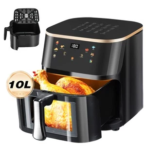 OYAJIA Air Fryer 10L with Easy-View Window, Touch Controls, Nonstick, 6 Function - Picture 1 of 16
