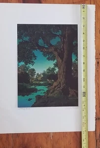 Maxfield Parrish Cropprd Calendar THE VILLAGE BROOK Brown & Bigelow 8" X 11" - Picture 1 of 7