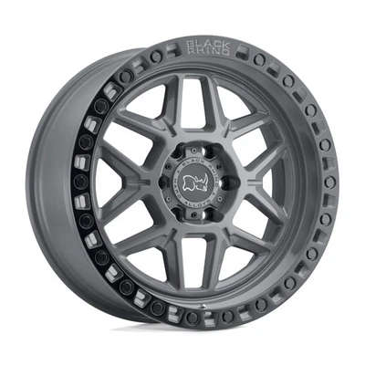 One 20x9 Black Rhino Kelso 6x5.5/6x139.7 12 Gray Black Wheel Rim 112.1 - Image 1 of 3