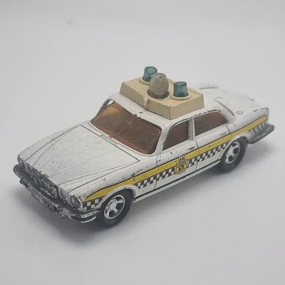 Coche de policía Lesney Matchbox Super Kings 1978 Jaguar XJ-12 K-66. Playworn Foto 1 de 4