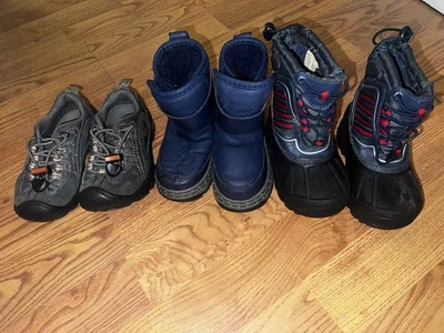 Juego de 3 Zapatos de Invierno para Niños Pequeños "Botas Keen Circo Trasero 180 Talla 6 7 8" Foto 1 de 4