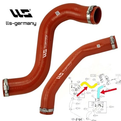 2x Ladeluftschlauch für ISUZU D-MAX 2.5 CRDi Twin Turbo 898194509-8980656982 - Bild 1 von 4