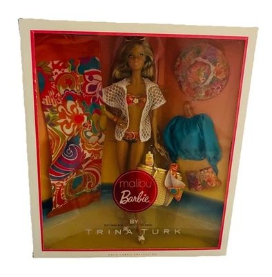 Barbie Malibu por Trina Turk Edición Coleccionista Etiqueta Dorada Muy Limitada a 6200 Piezas Foto 1 de 4