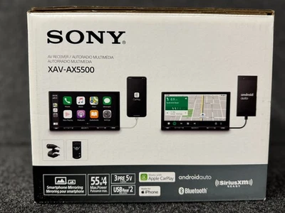 SONY XAV-AX5500 APPLE CAR PLAY/ANDROID AUTO Remote Control Included BRAND NEW - Image 1 of 4