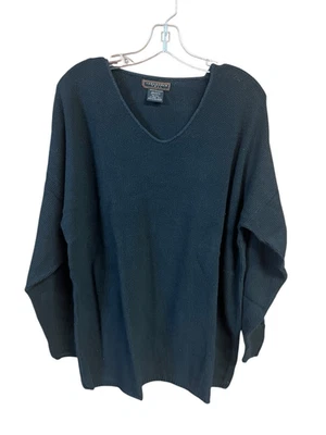 Yarnworks Woman V Neck Texture Sweater Knit  Sz XL TALL  NWOT - Image 1 of 4